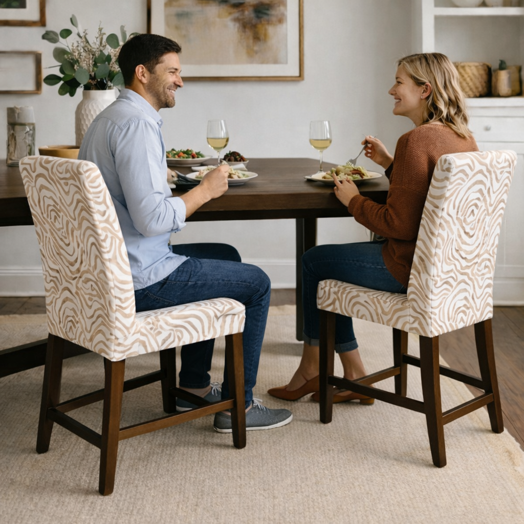 Why Airbnb Hosts Are Covering Their IKEA Bergmund Dining Chairs (Instead of Replacing Them)